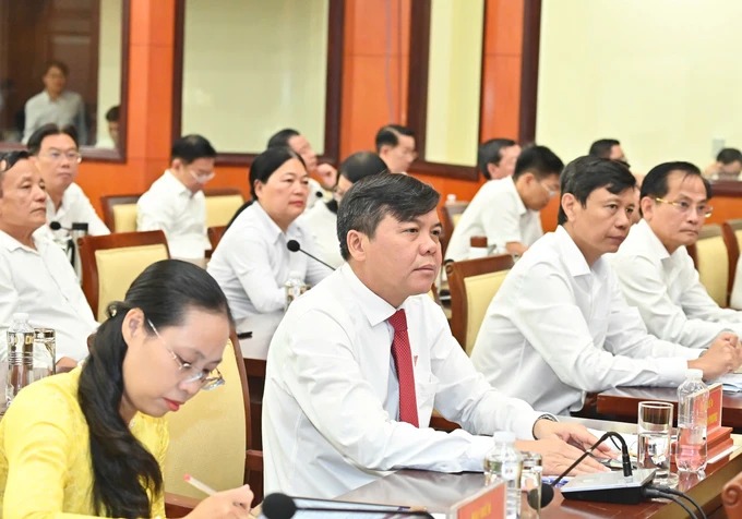 Các đại biểu HĐND TPHCM khóa X, nhiệm kỳ 2021-2026 tại kỳ họp lần thứ 20. Ảnh: VIỆT DŨNG