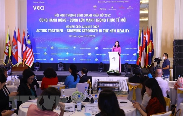 Hoi nghi thuong dinh Doanh nhan nu ASEAN 2022 tai Ha Noi hinh anh 1