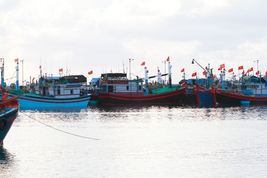 Huyện đảo Trường Sa, nơi có nhiều âu tàu, khu dịch vụ hậu cần nghề cá với lực lượng hải quân luôn sẵn sàng giúp đỡ ngư dân vươn khơi, bám biển